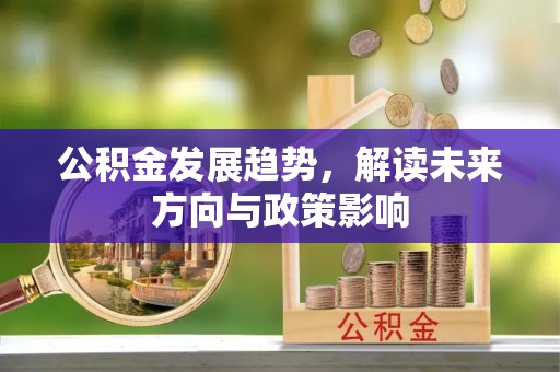 石泉公积金发展趋势，解读未来方向与政策影响