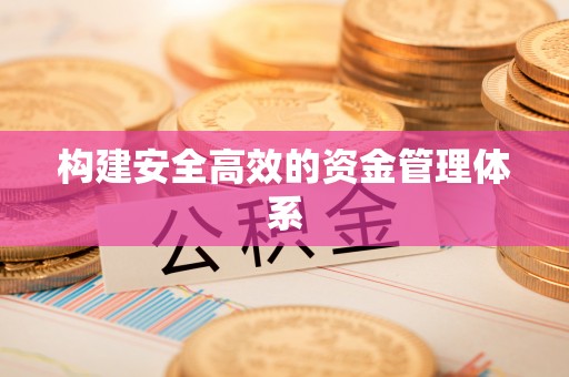 石泉构建安全高效的资金管理体系